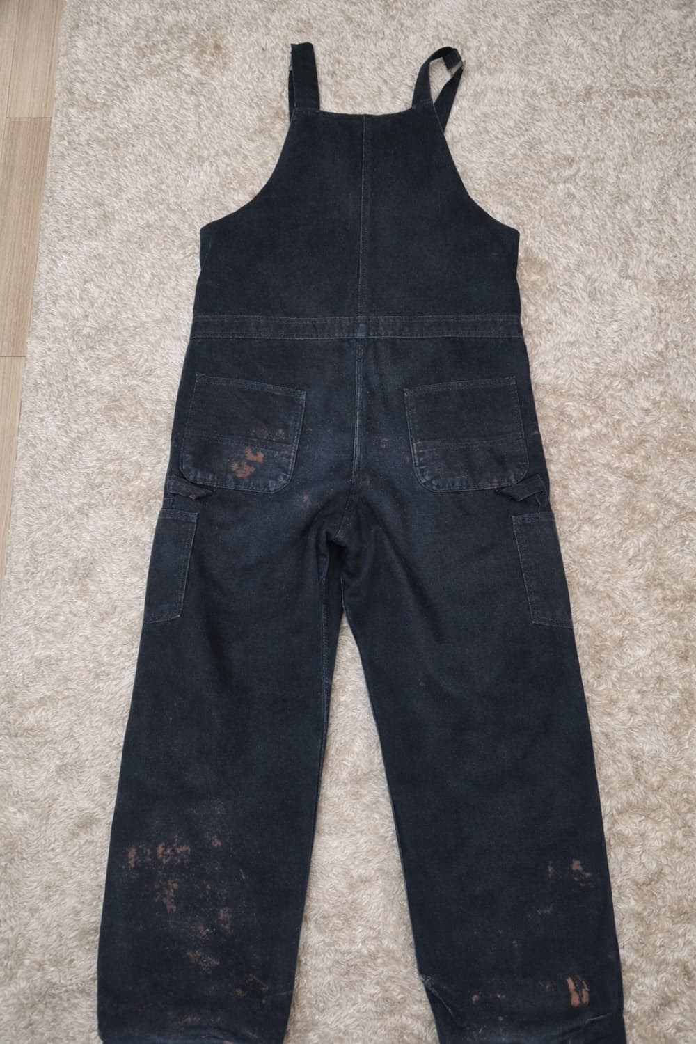 네고 받음) 칼하트90s 오버롤 34x28 블랙 개맛도리 상품이미지2