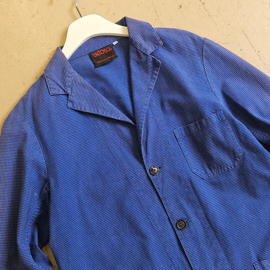 VETRA 베트라 3버튼 프렌치 자켓 블레이져 하운드투스 체크 L 100 상품이미지2