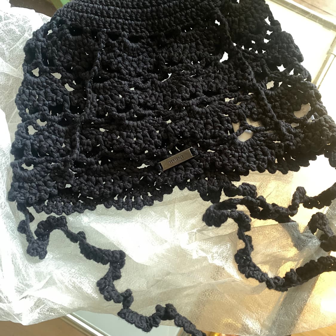 PERVERZE 퍼버즈 크로쉐 헤드드레스 상품이미지2