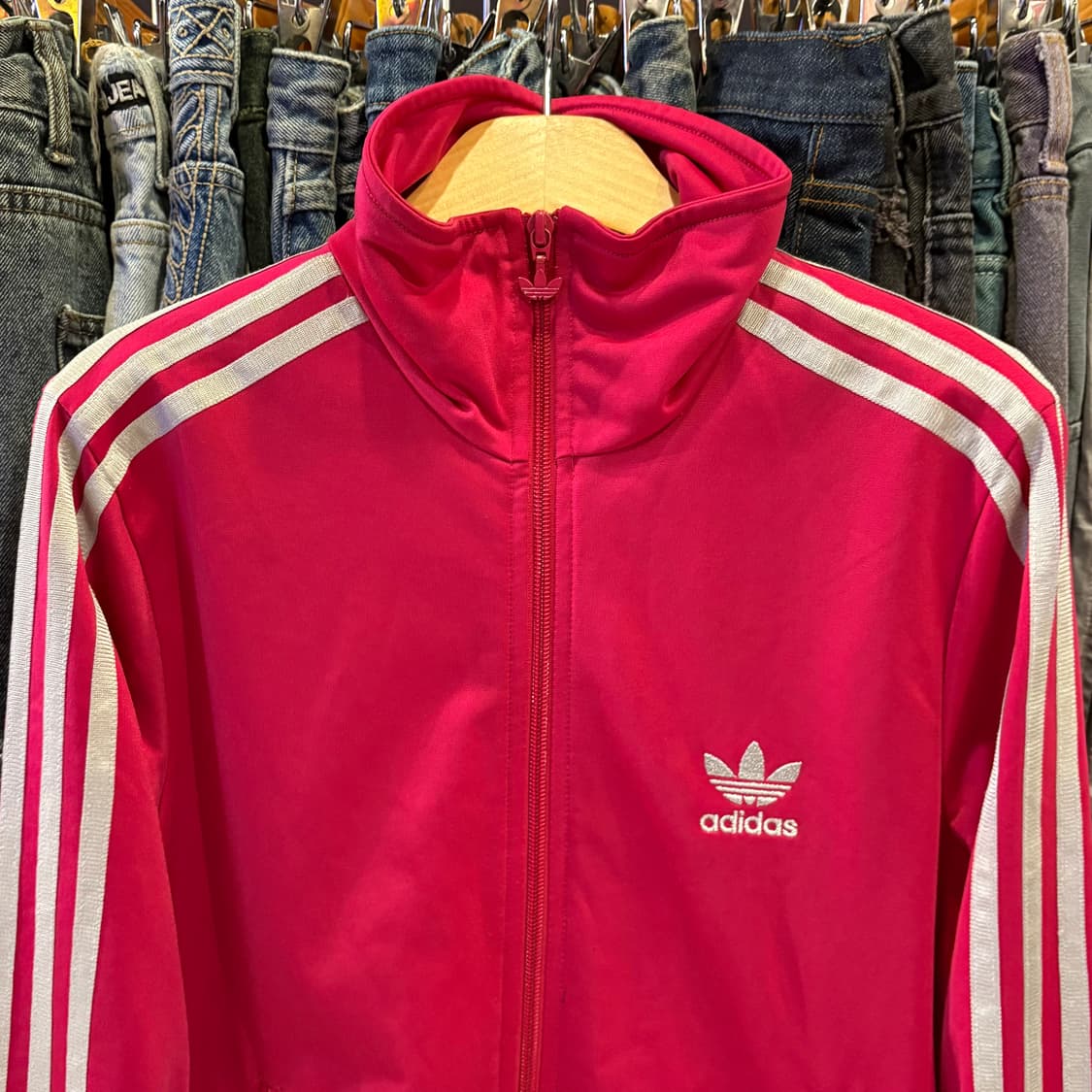 아디다스 파이어버드 핑크/은색 트랙탑 져지 상품이미지4