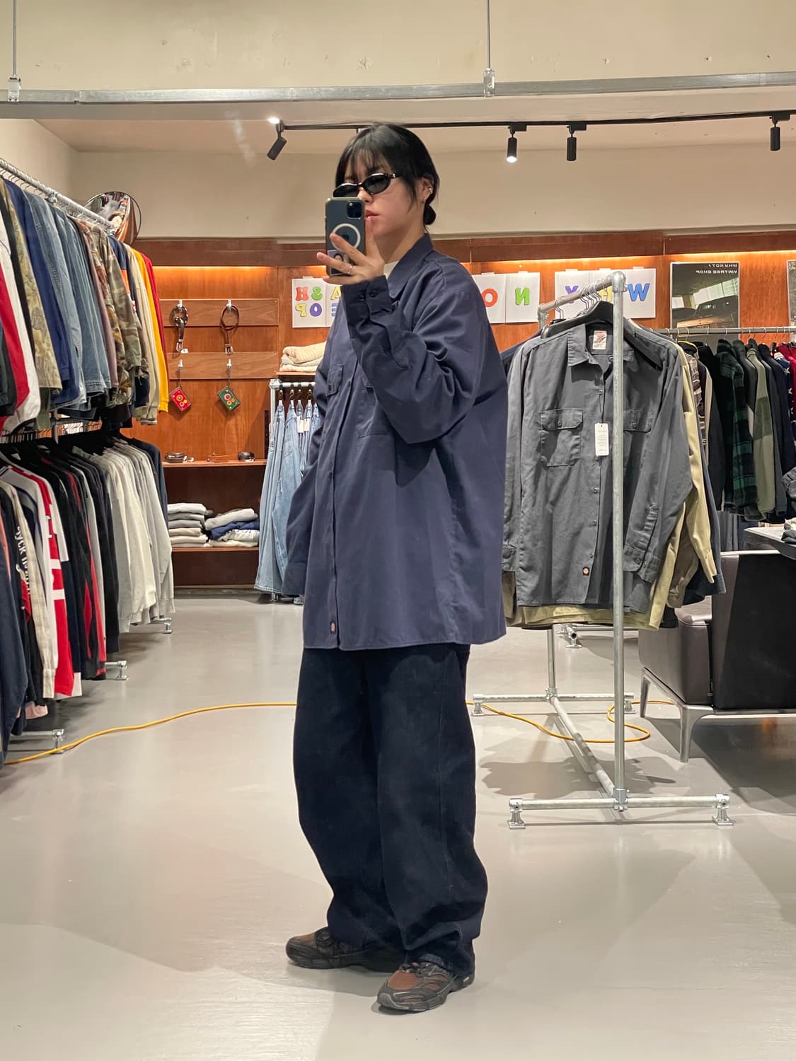 디키즈 워크 셔츠(네이비)   상품이미지6