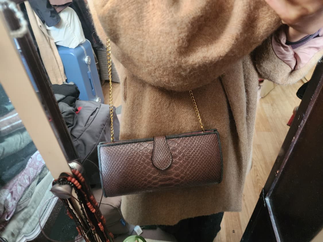 빈티지 뱀부 클러치 상품이미지8