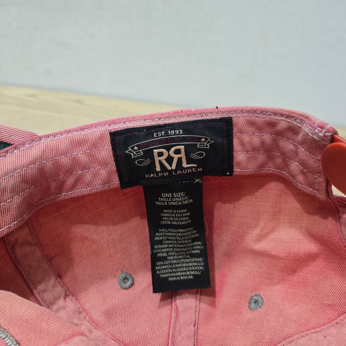 OS 더블알엘 RRL 윙로고 볼캡 핑크 상품이미지7