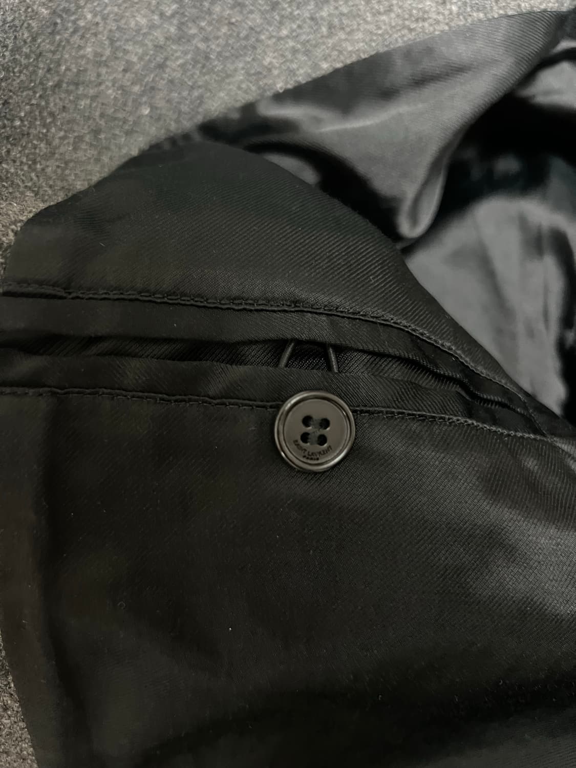 생로랑 14aw 테디자켓 그레이 46 상품이미지5