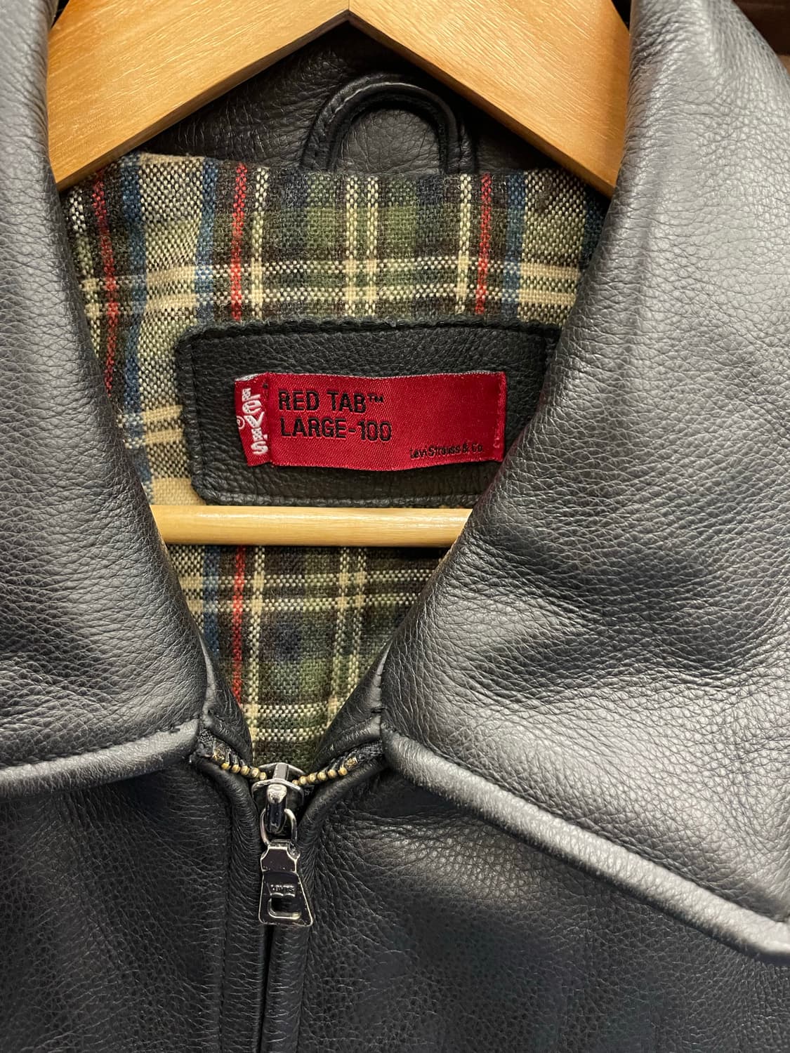 Levis 리바이스 소가죽 미니멀 레더 자켓 상품이미지7