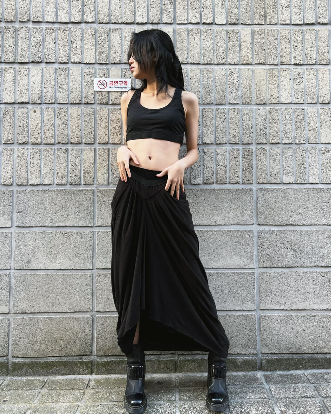 릭 오웬스 드레이프 롱 스커트 상품이미지4