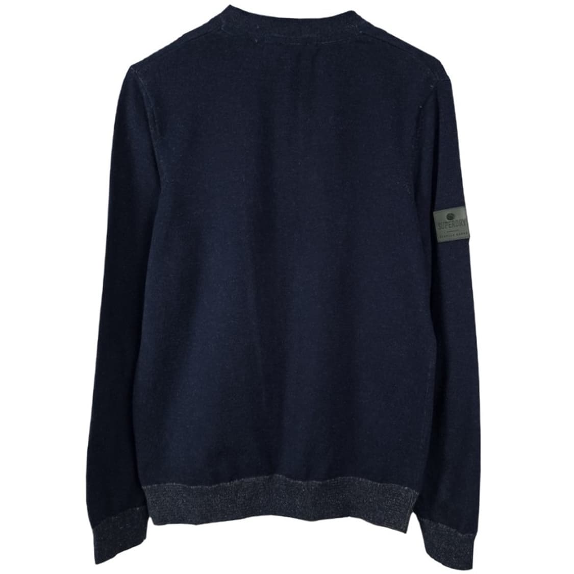 [슈퍼드라이] 슬림핏 헨리넥 맨투맨 네이비 M19722 상품이미지3