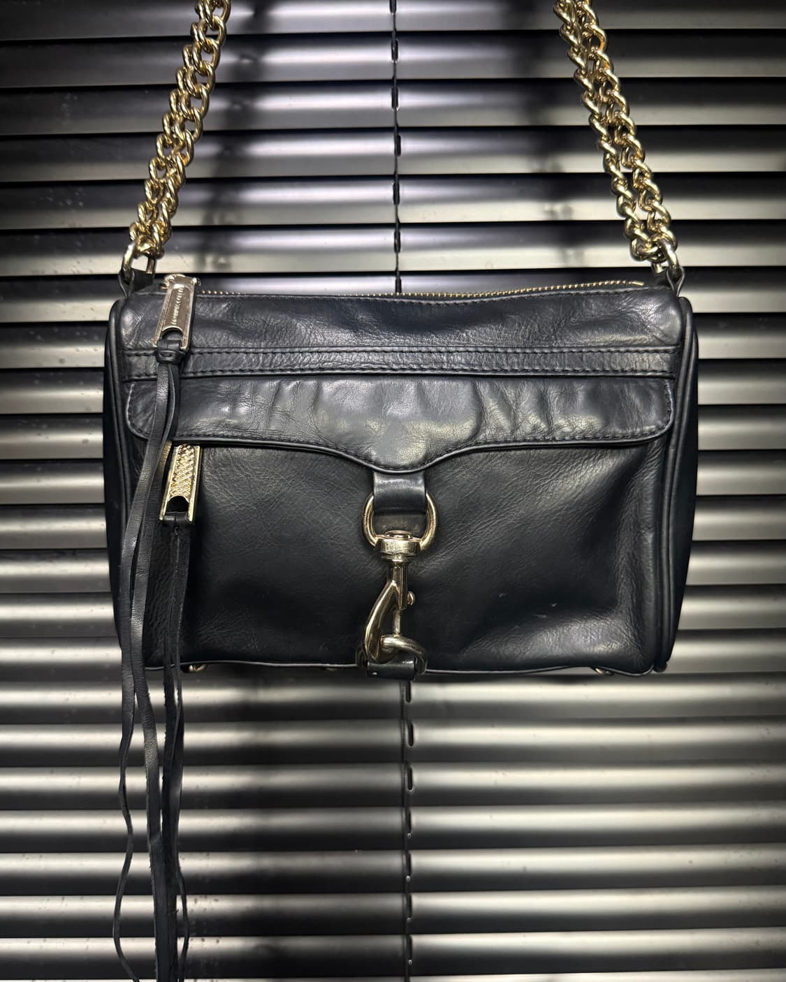 레베카밍코프 체인백 블랙 가죽 숄더백 토드백 크로스백 버클 고리 키링 상품이미지5