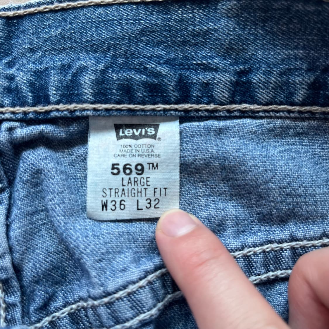 [36X32] 90s 빈티지 리바이스 569 made in usa 상품이미지3
