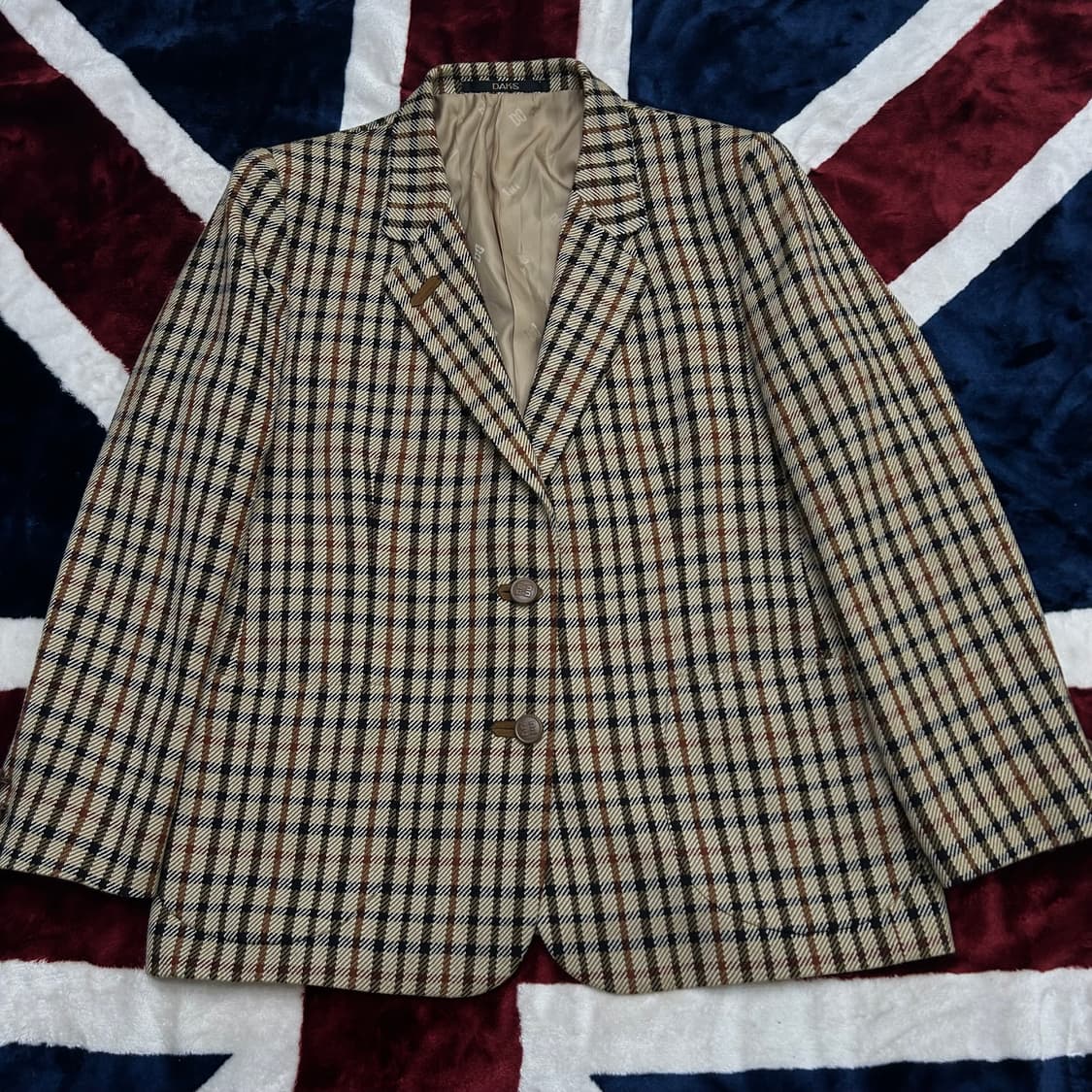 [여성L]닥스 체크 울 블레이저 상품이미지2