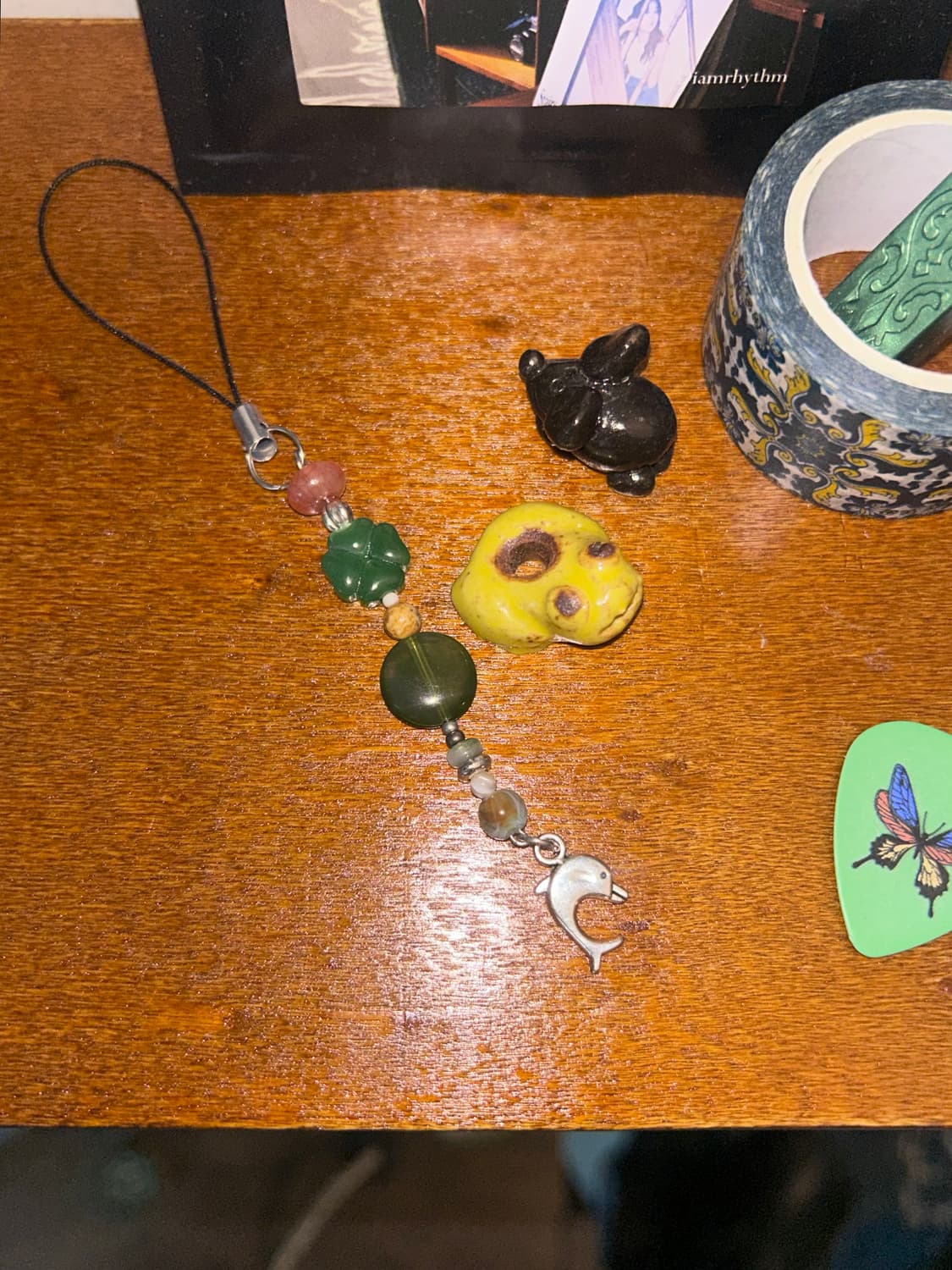 [핸드메이드] • 비즈 스트랩 • 초록을 기억해줘 상품이미지5