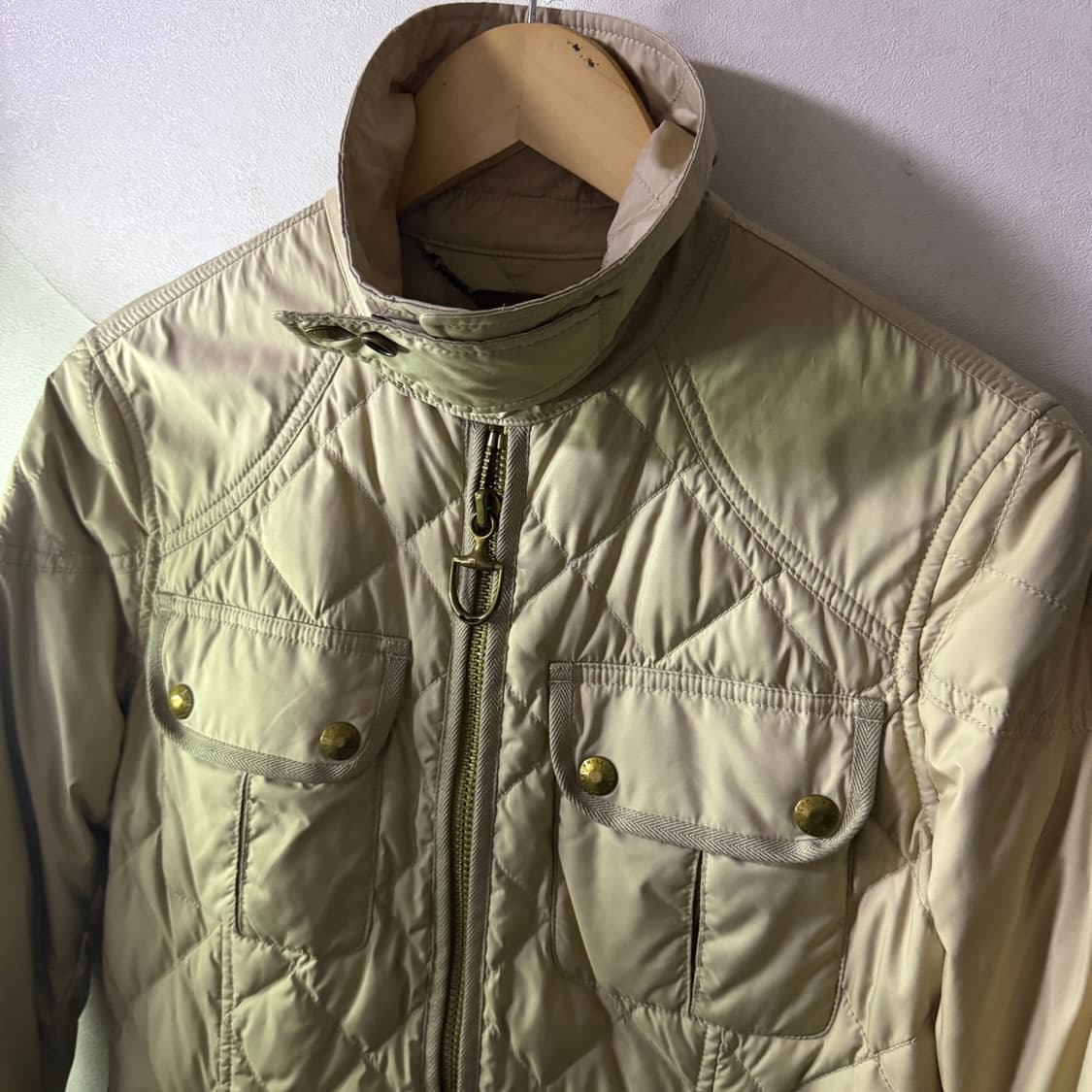 랄프로렌 여성 퀄팅 점퍼 베이지 M (여성 55정도) 상품이미지1