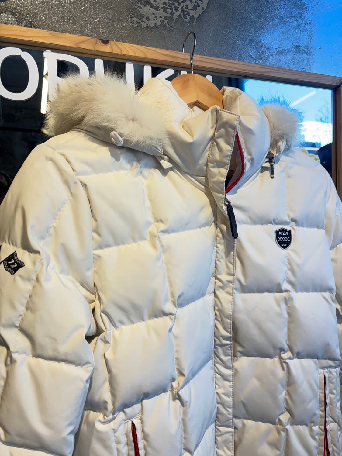 휠라 퀼팅 숏패딩 L 상품이미지2