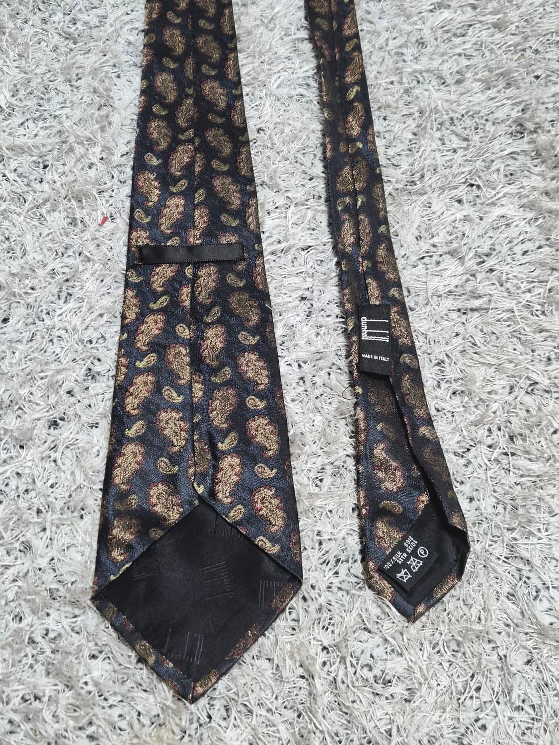 던힐Dunhill 사선 패턴 넥타이 Free - N26 상품이미지5