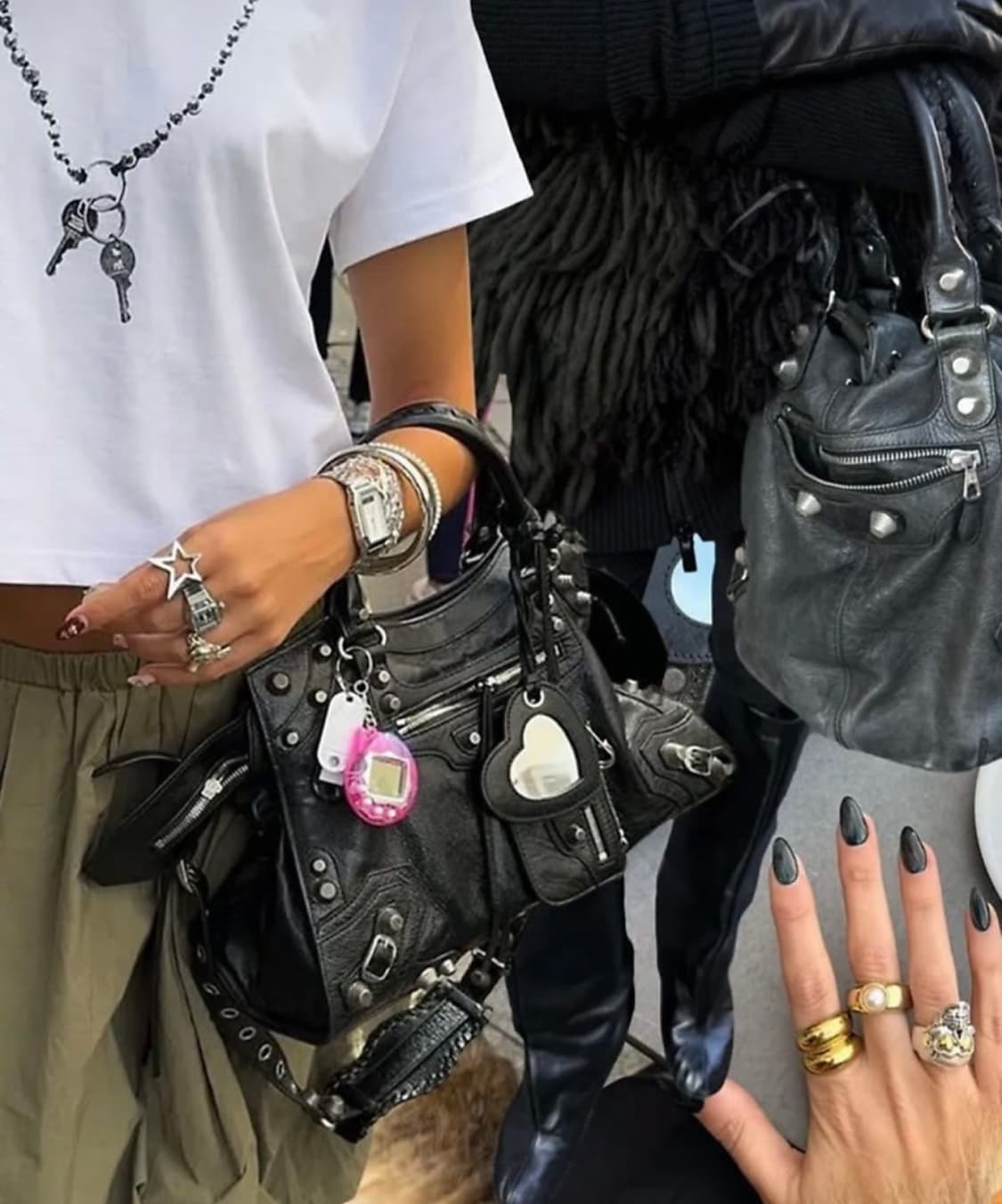 발렌시아가 네오 카골 시티 핸드백 블랙 라지 상품이미지8