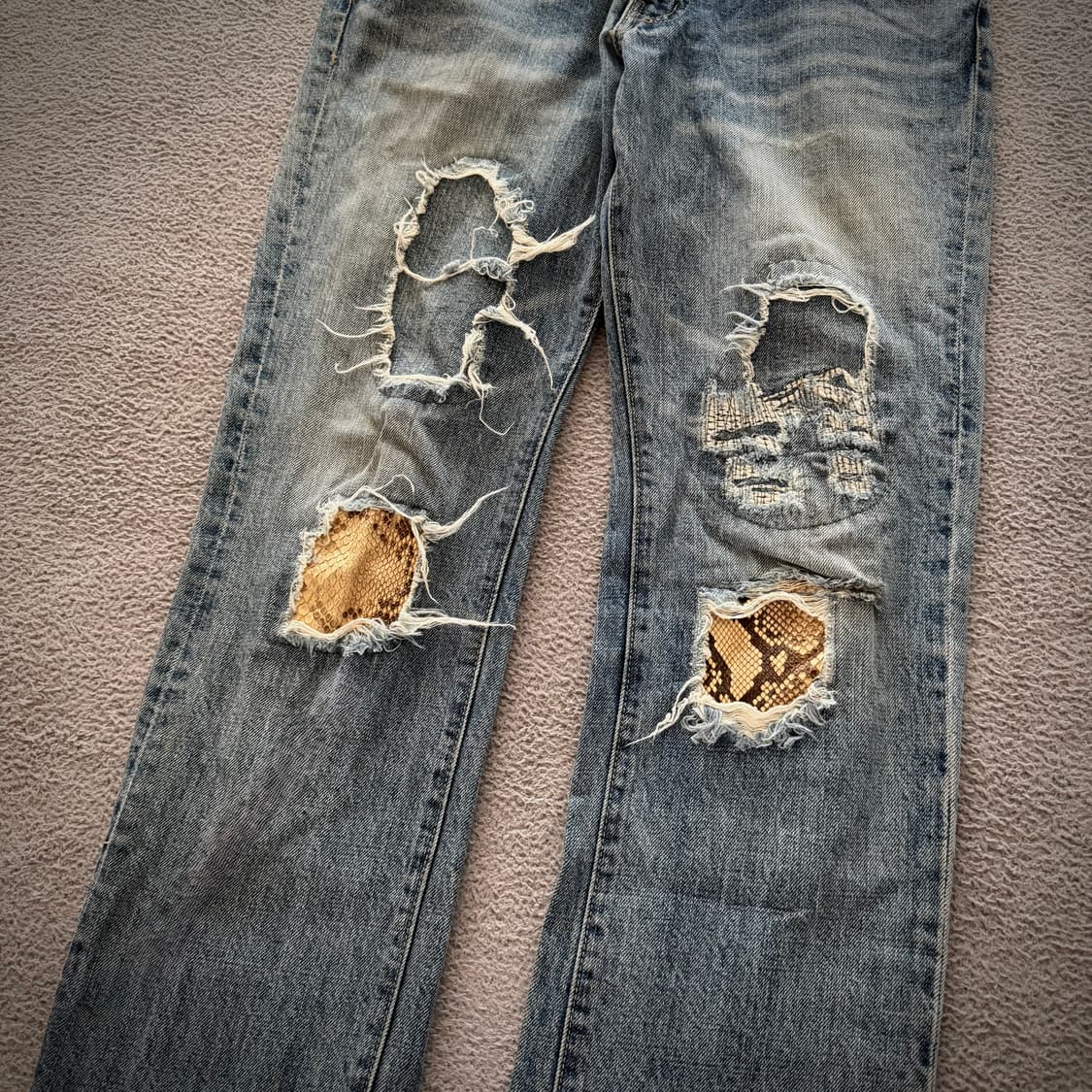 Schlussel destroyed pants 상품이미지3