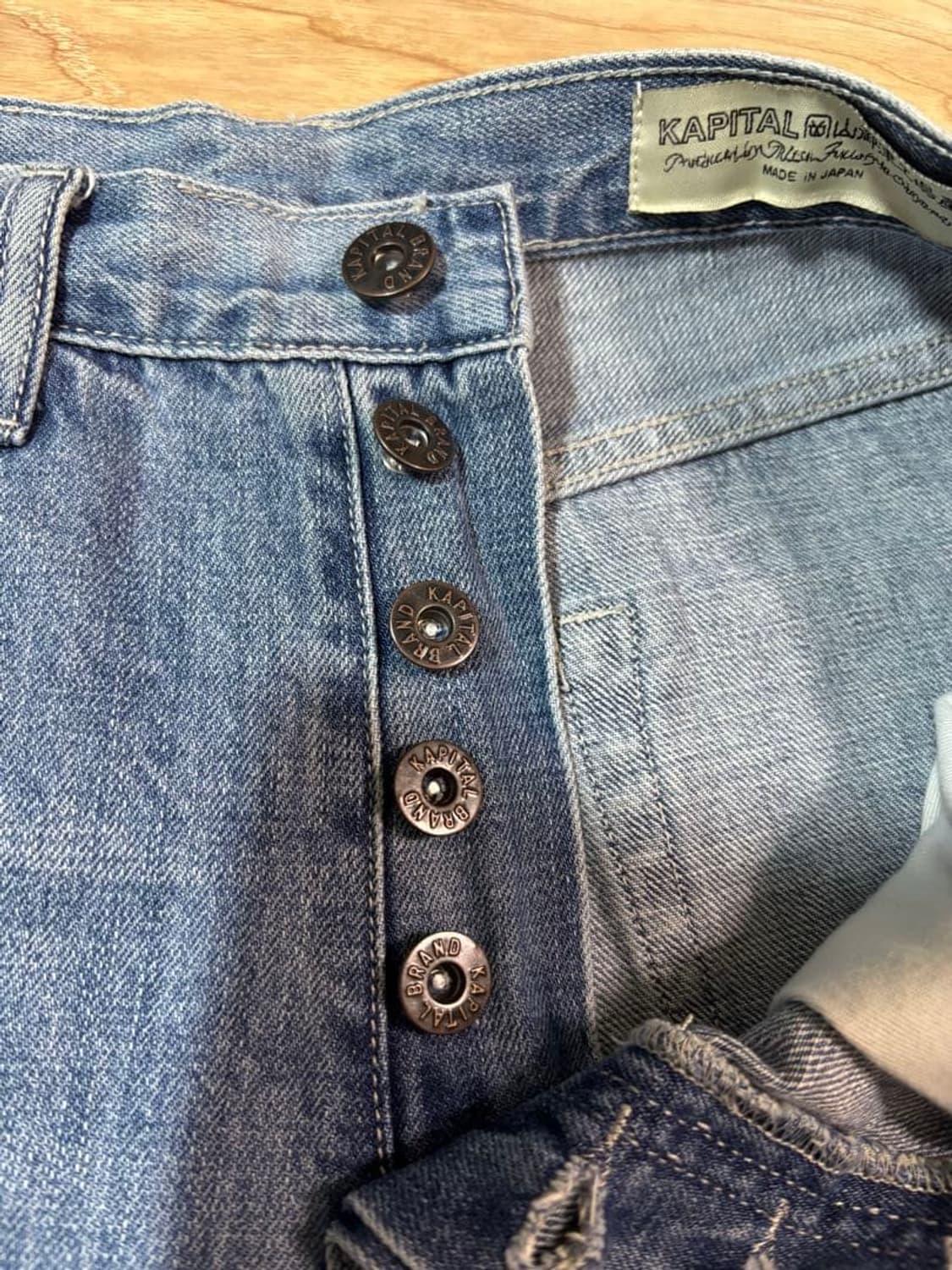 캐피탈 14온즈 데님 5P 몽키 시스코 잼스톤 팬츠 상품이미지5