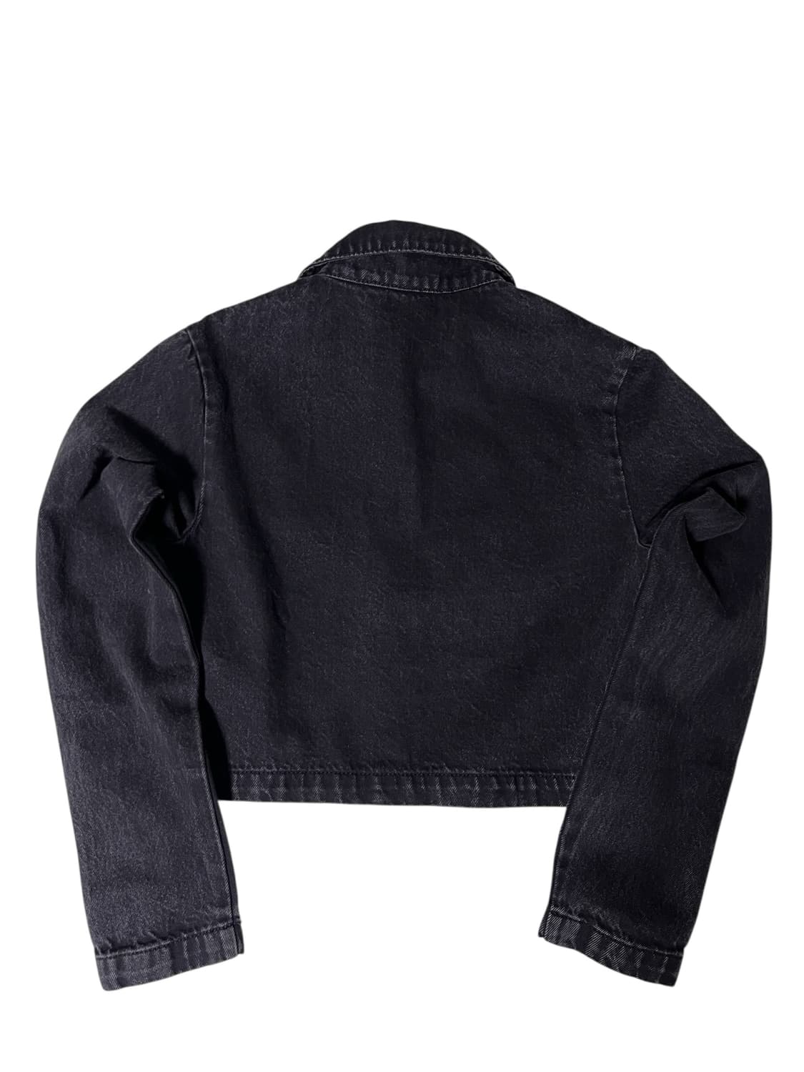 (새상품) 아디다스 블랙 데님 크롭 자켓 S 상품이미지7