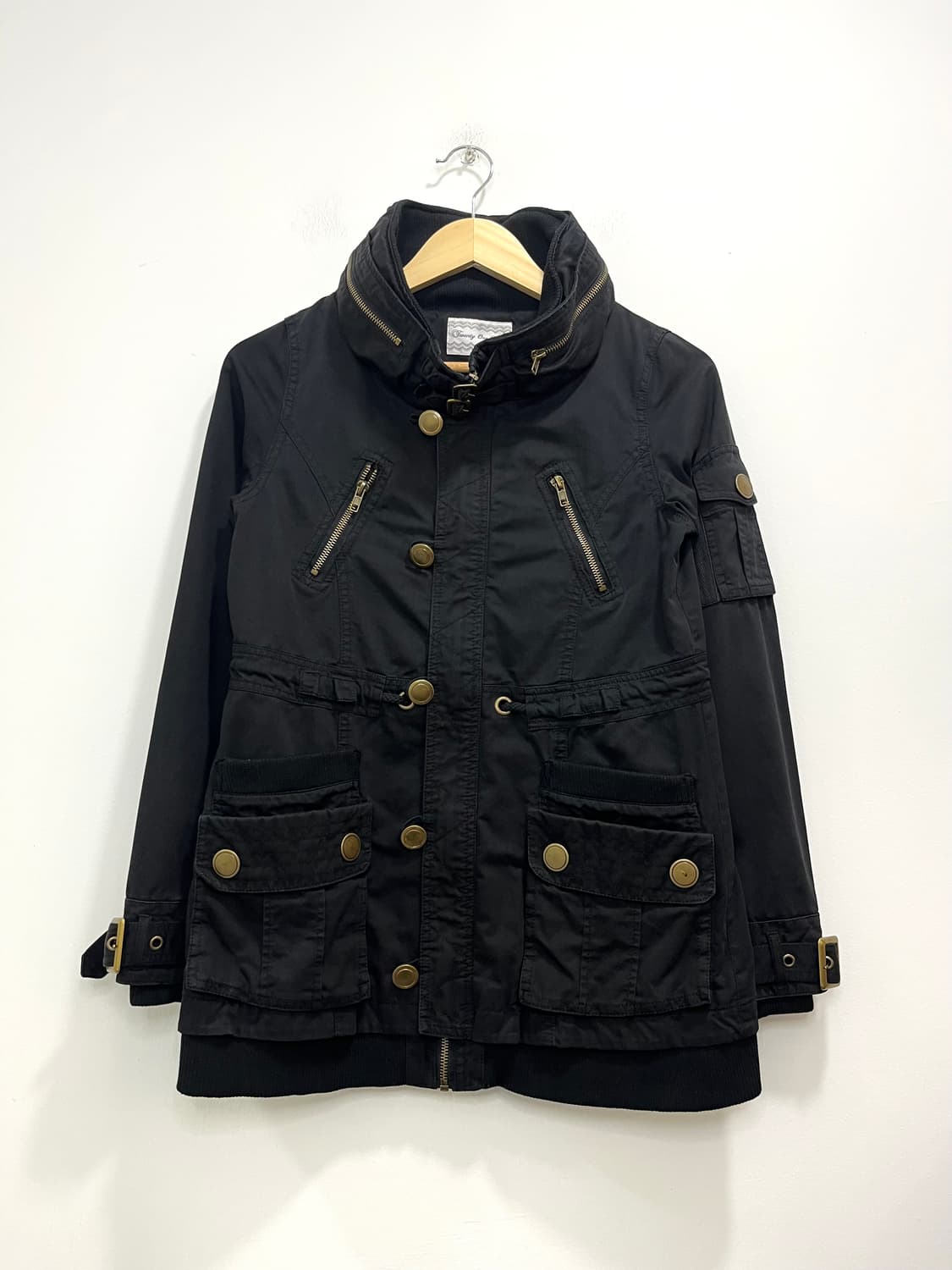 일본 빈티지 락펑크 락시크 금속 단추 집업 자켓  상품이미지1