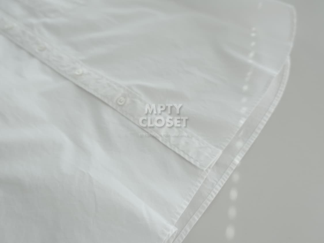 [L] 델디오 토마스메이슨 포플린셔츠 화이트 상품이미지5