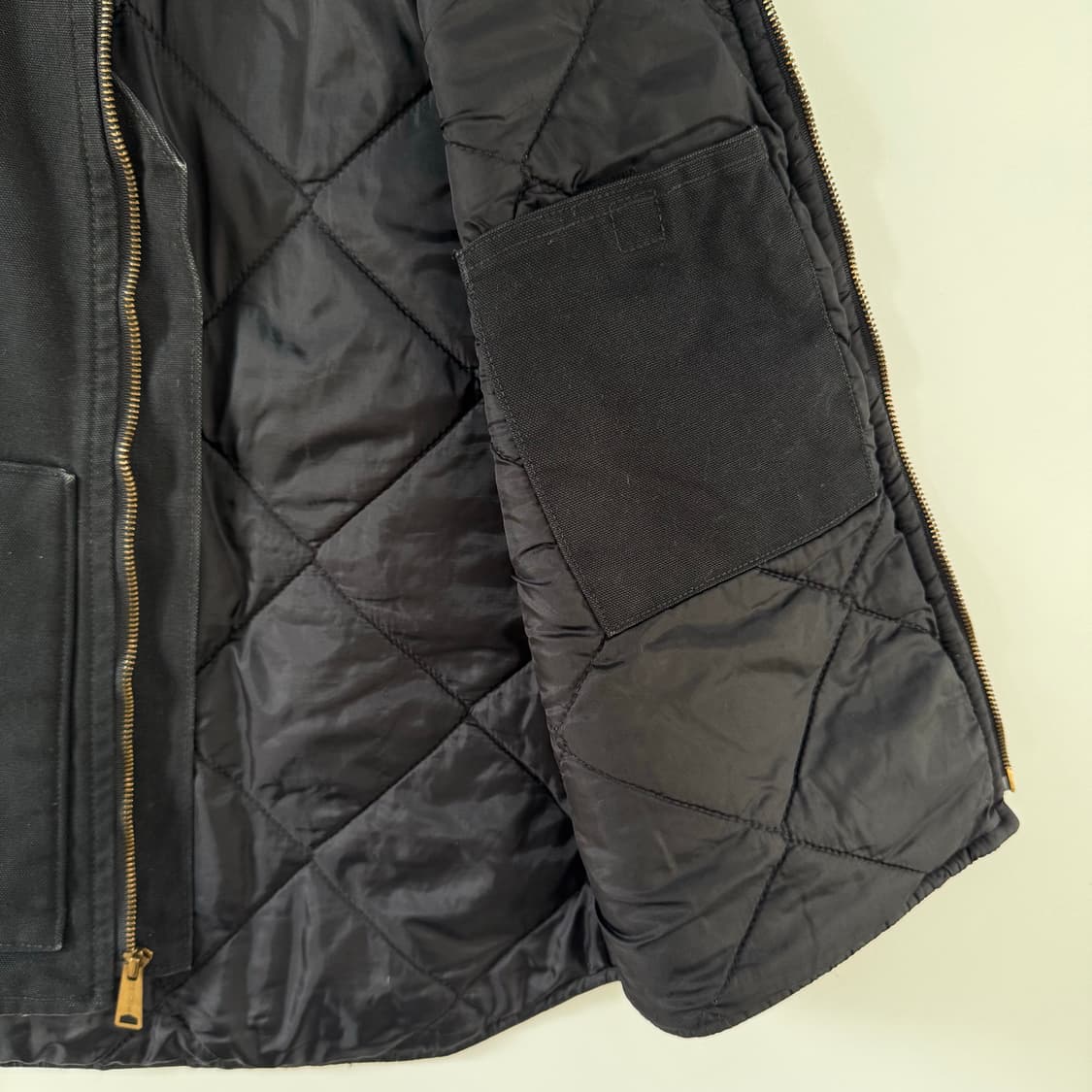 칼하트 Carhartt 오리지널 퀄트 라인드 덕 베스트 블랙 조끼 집업 상품이미지3