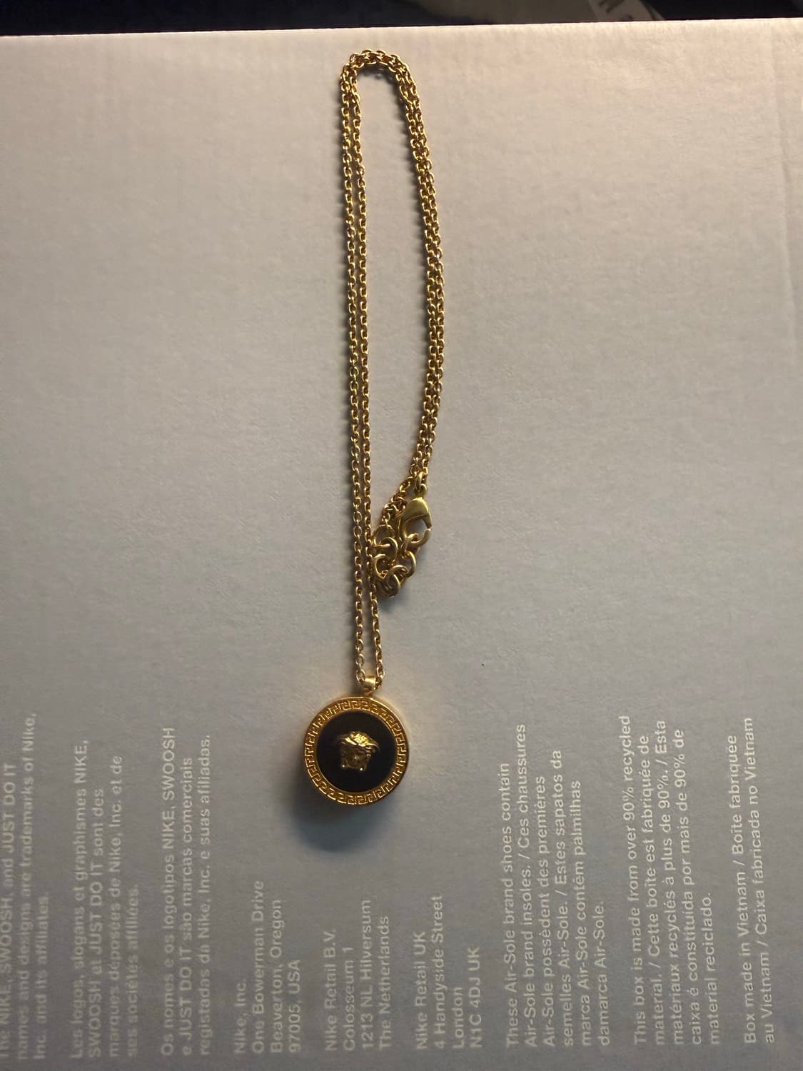 [정품] 베르사체 메두사 목걸이 골드 백화점판 상태좋음 상품이미지1