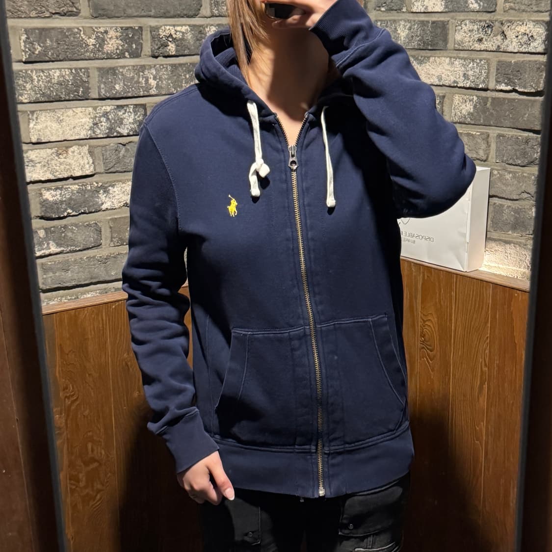 S) 폴로 랄프로렌 두산 써멀 후드집업 네이비 상품이미지9