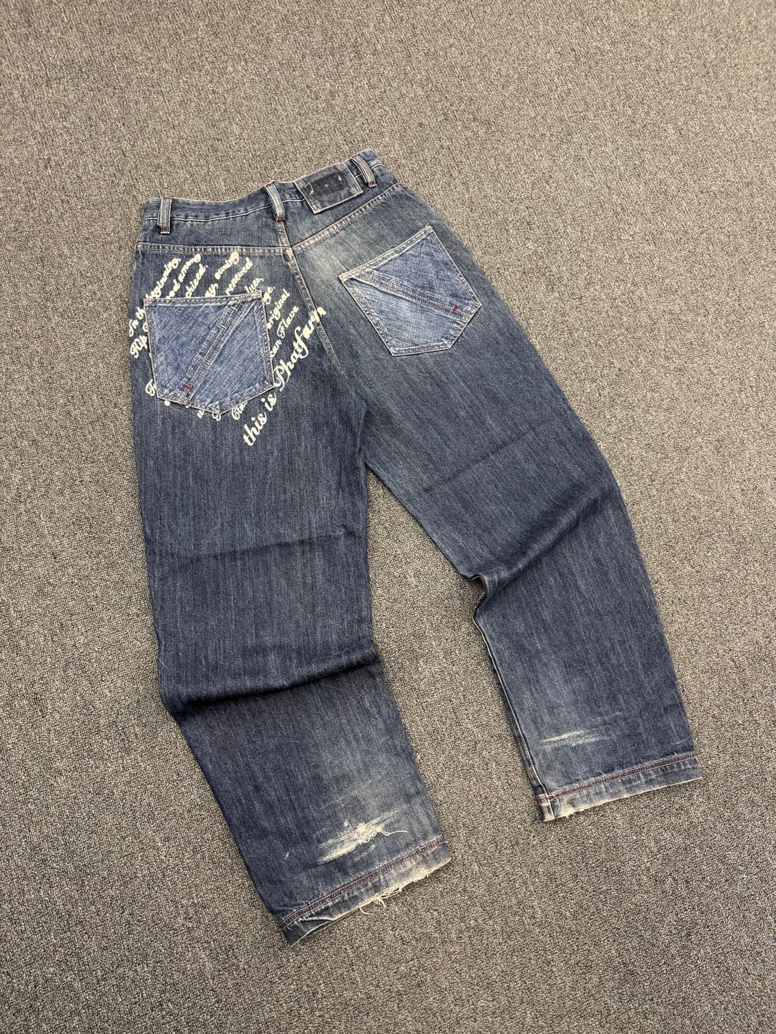 32) 팻 팜 빈티지 올드스쿨 뒷포켓 프린팅 힙합팬츠 상품이미지5