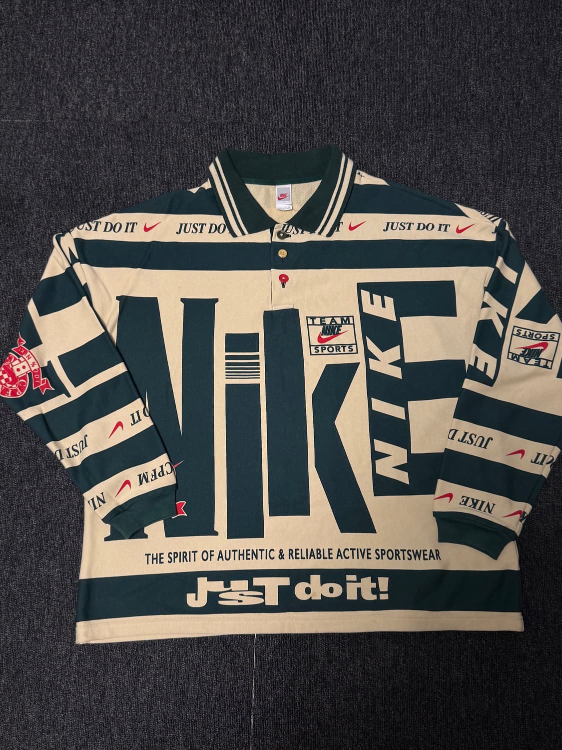 [S] 나이키 x CPFM 롱슬리브 폴로 내츄럴 상품이미지1