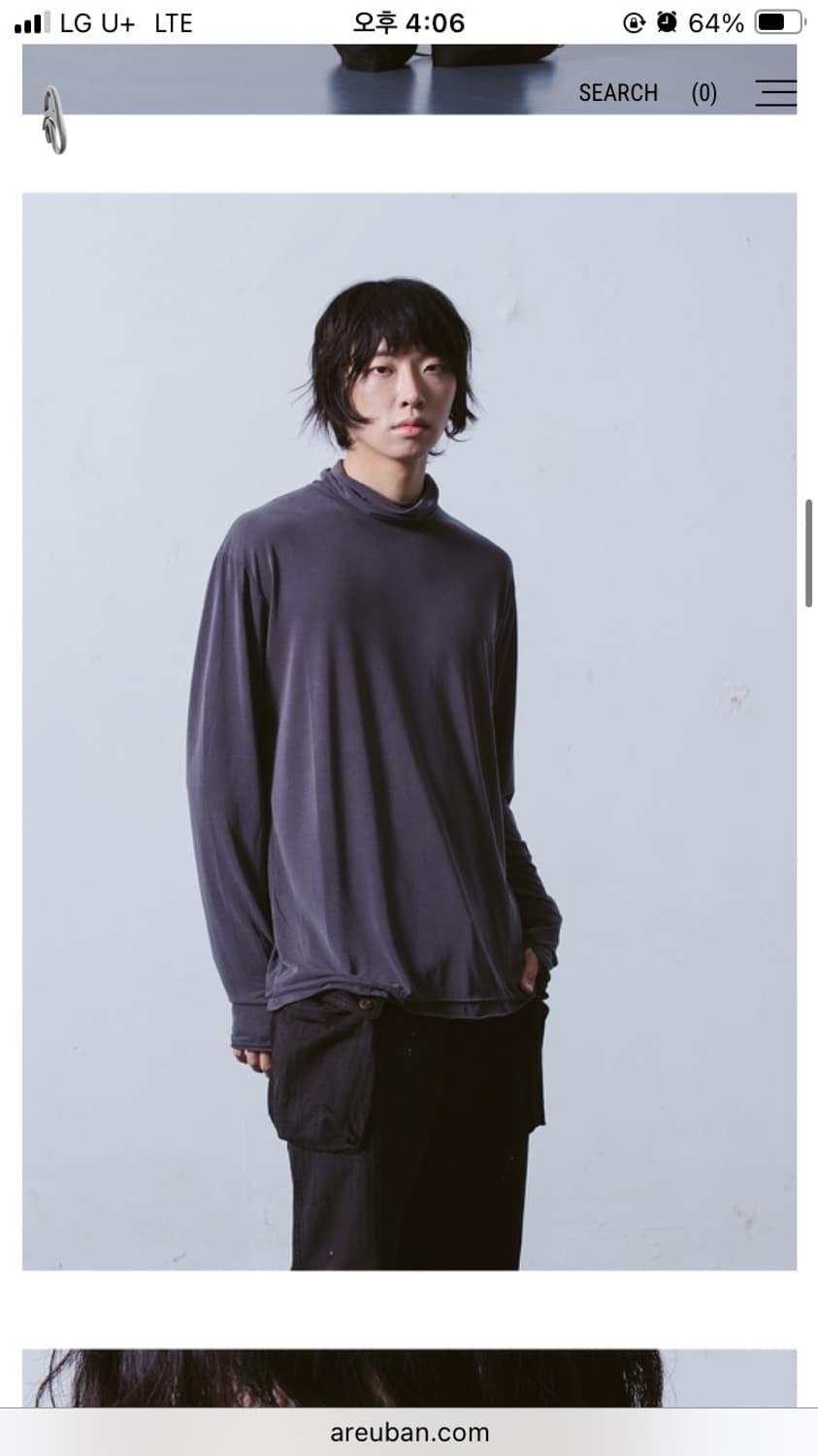 아르반 터틀넥 핑거홀 롱슬리브 2사이즈 상품이미지2