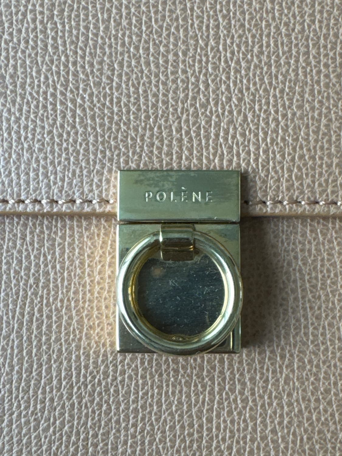 Polene 누메로 셉트 텍스쳐드 카멜 컬러 크로스백 상품이미지7