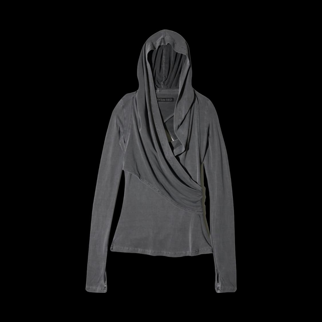 혜인서 후드 저지탑 차콜 사이즈1 상품이미지4