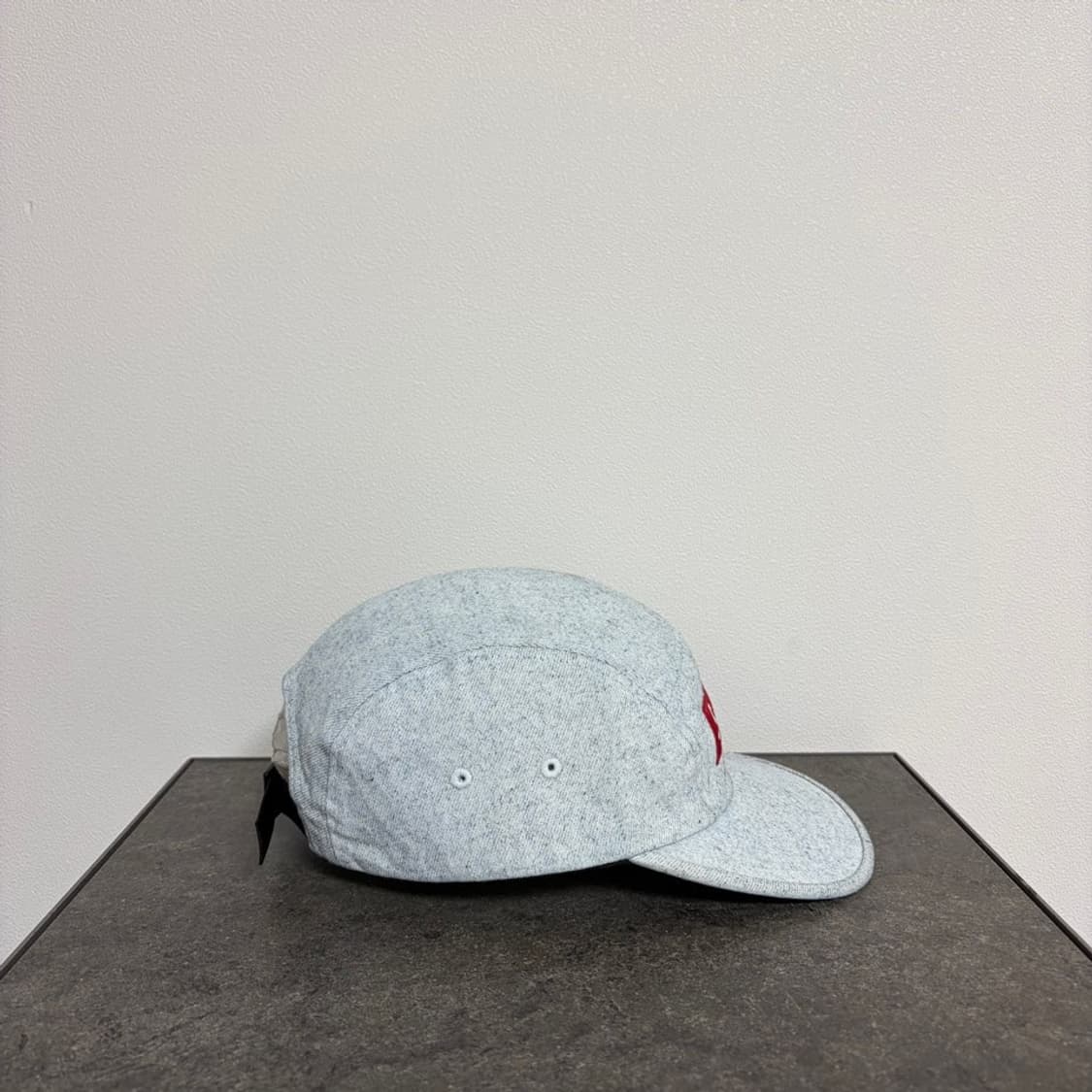 (OS) 슈프림 박스로고 캠프캡 모자 워시드 데님 내츄럴 상품이미지3