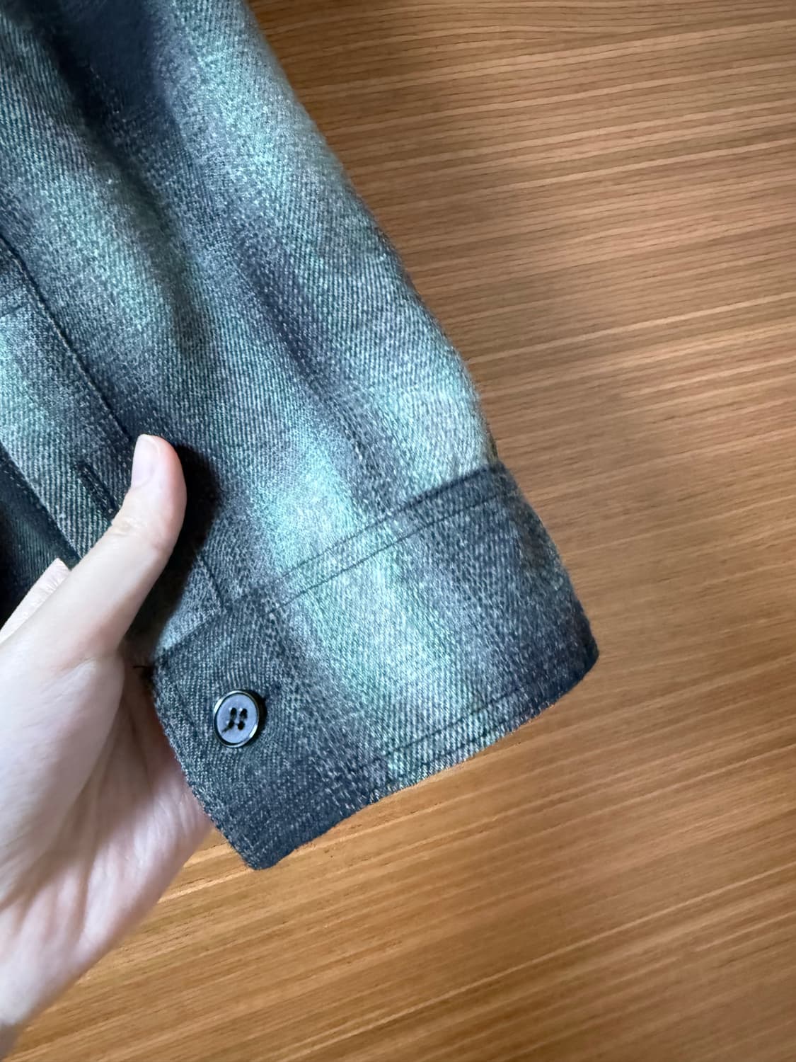 htae 그린 체크 셔츠 2, M 상품이미지5