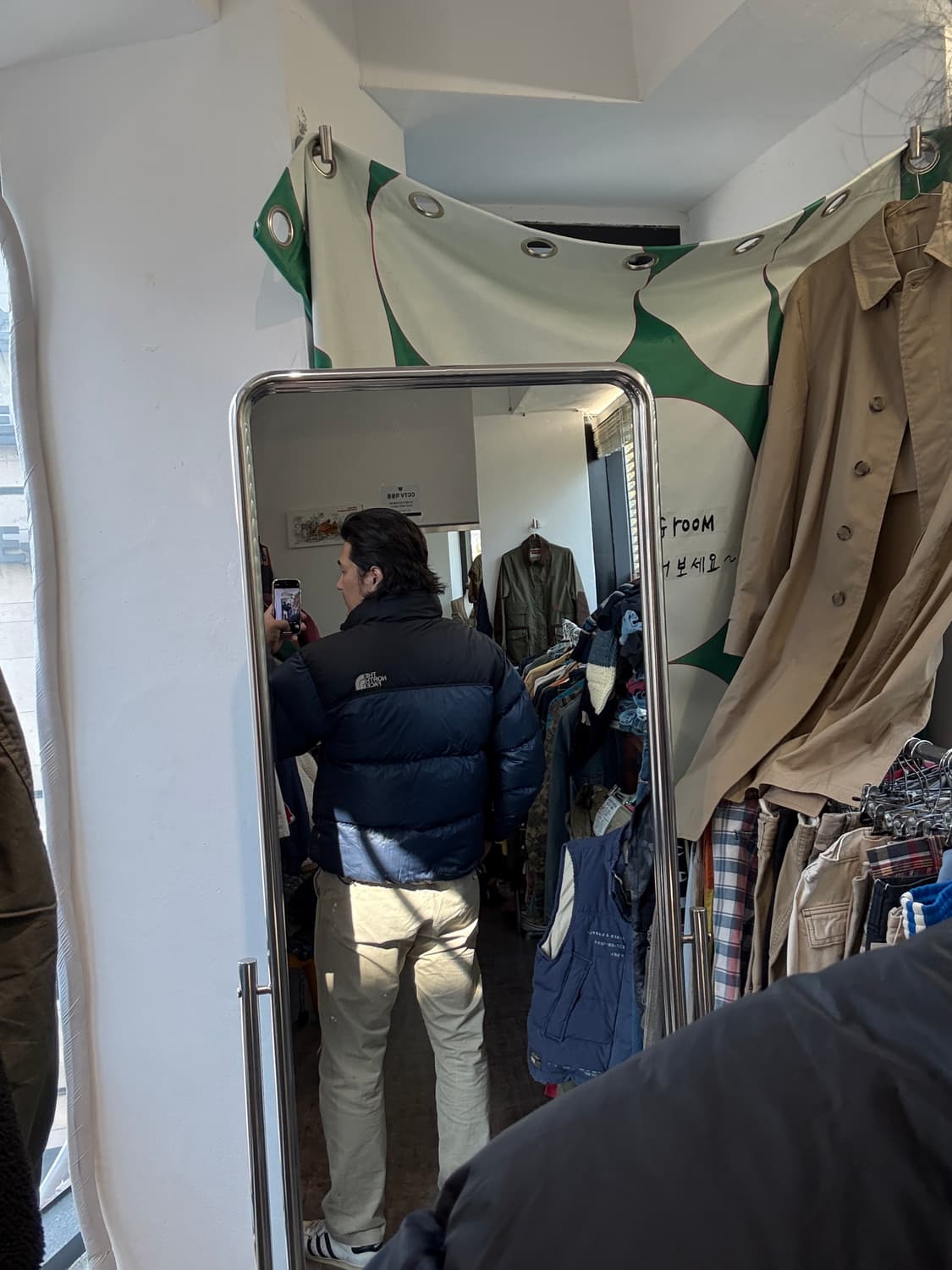 노스페이스 구형 눕시 네이비 골드윈코리아  XL 상품이미지7