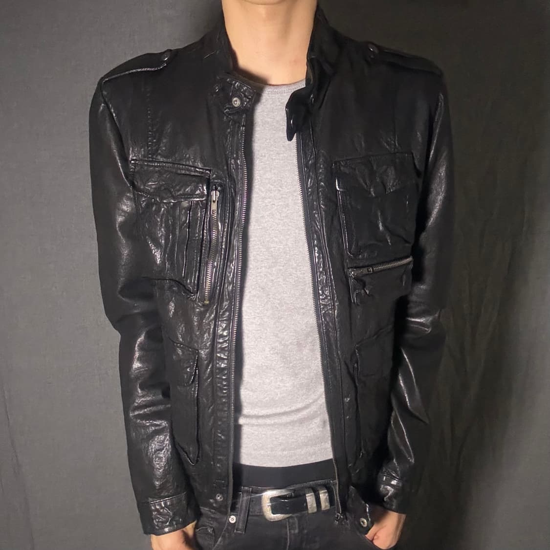ltaly lamb skin leather jacket 상품이미지2