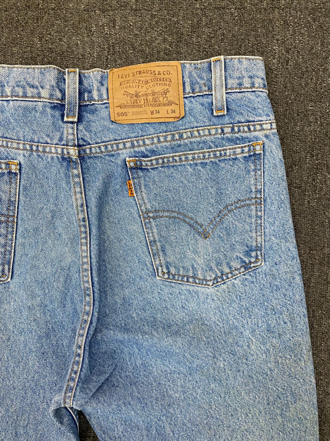 90s Levis 리바이스 505 오렌지탭 데님팬츠 상품이미지6