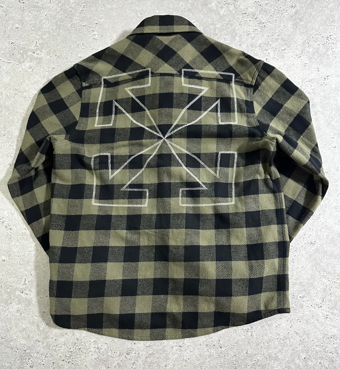21FW OFF-WHITE 애로우 스티치 플란넬 셔츠 상품이미지3