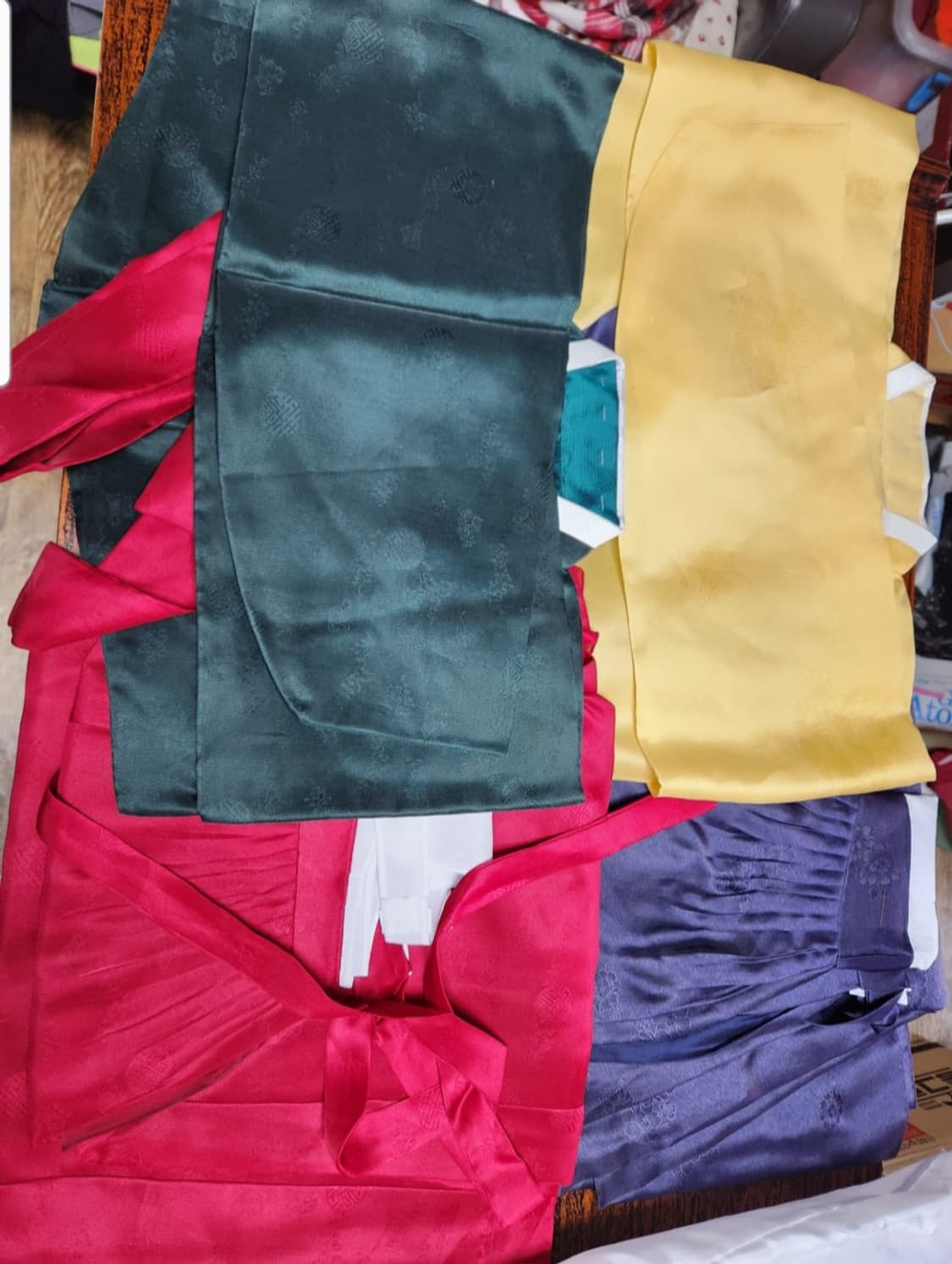 노랑파랑 한복 77~88  한벌 상품이미지3