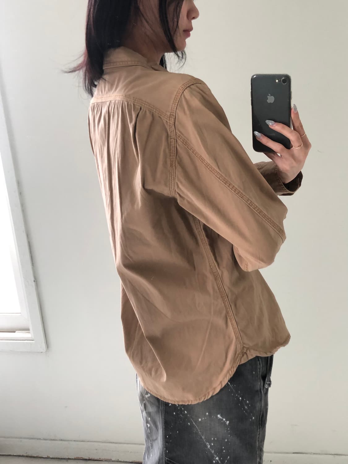 일본빈티지 우먼 워크셔츠 상품이미지4