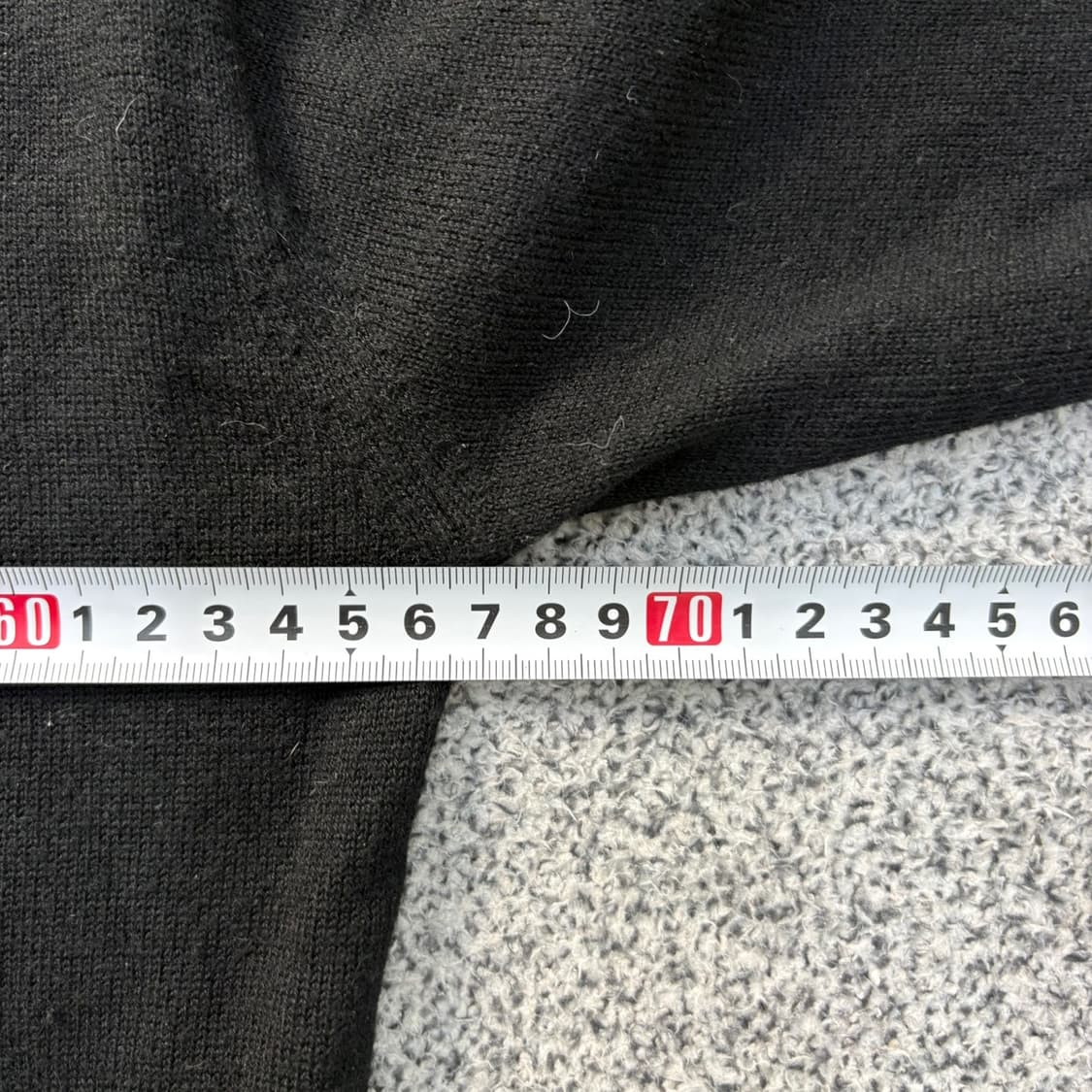 110 우영미 남성 스퀘어라벨 울 니트 0423J 상품이미지5