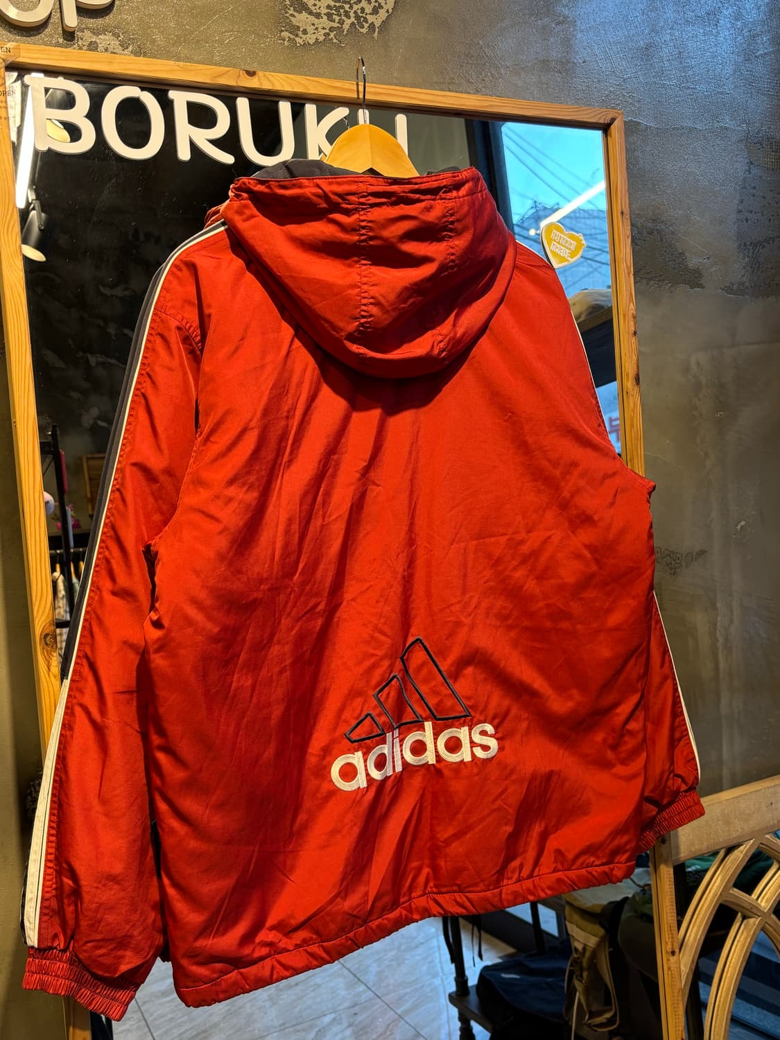 아디다스 올드스쿨 딥레드 바람막이 85 상품이미지8