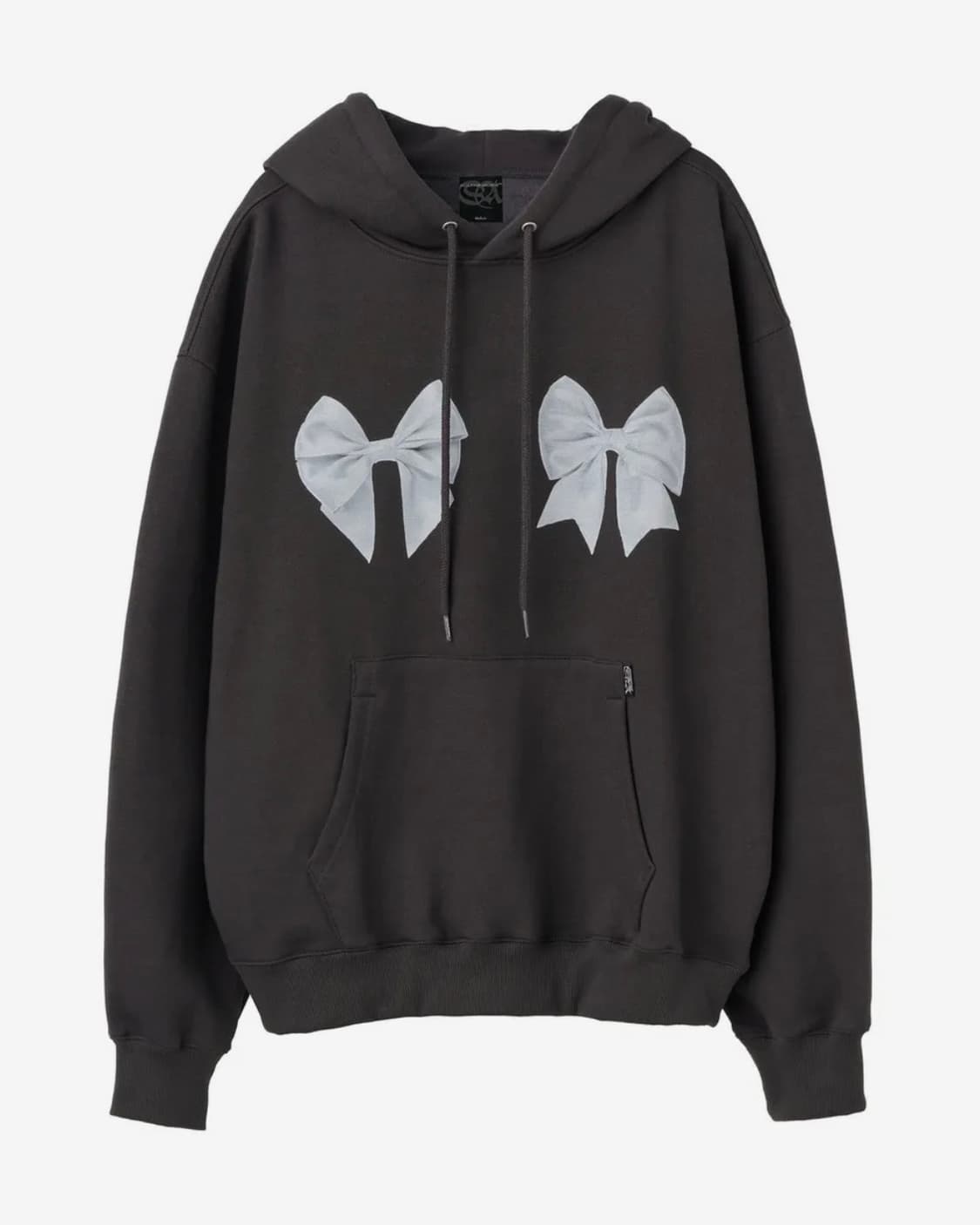 Bow Bow Hoodie Charcoal 상품이미지2
