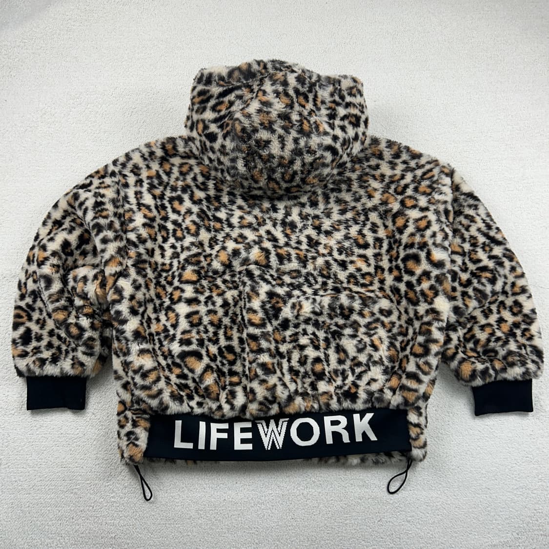 라이프워크 패치로고 레오파드 패턴 플리스 자켓 상품이미지6