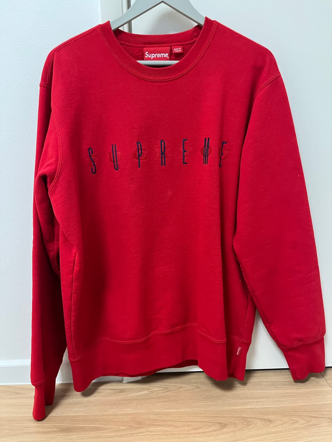 슈프림 19F/W  Fuck You 크루넥 레드 M 상품이미지1