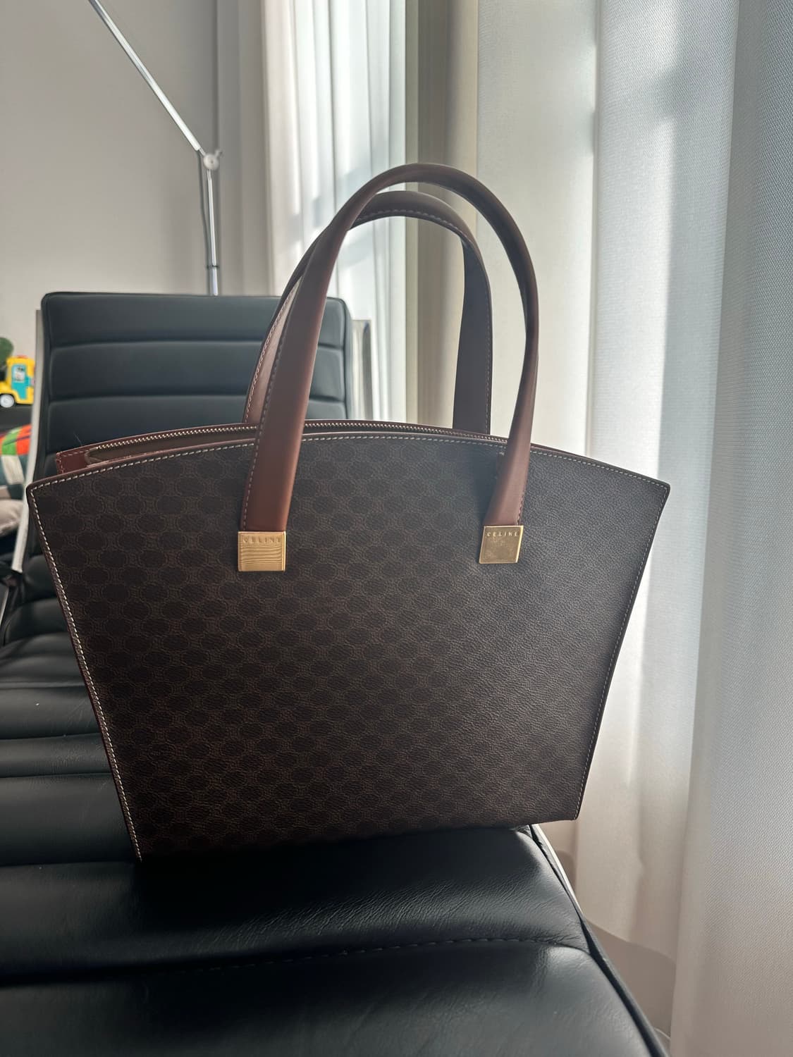 빈티지 셀린느 마카담 쇼퍼 토트백 상품이미지2