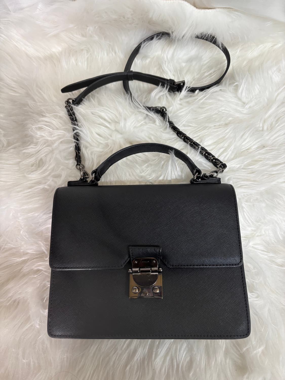 러브캣(LOVCAT)베이직 46 사피아노 소가죽 토트백 크로스백 상품이미지1