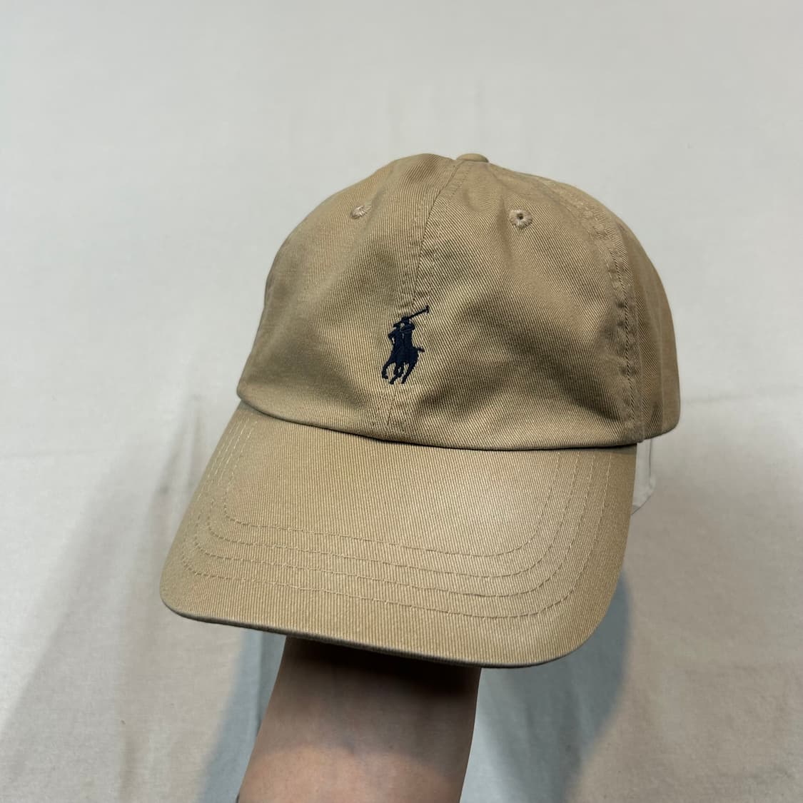 폴로 랄프로렌 베이지 치노 볼캡 모자 상품이미지1
