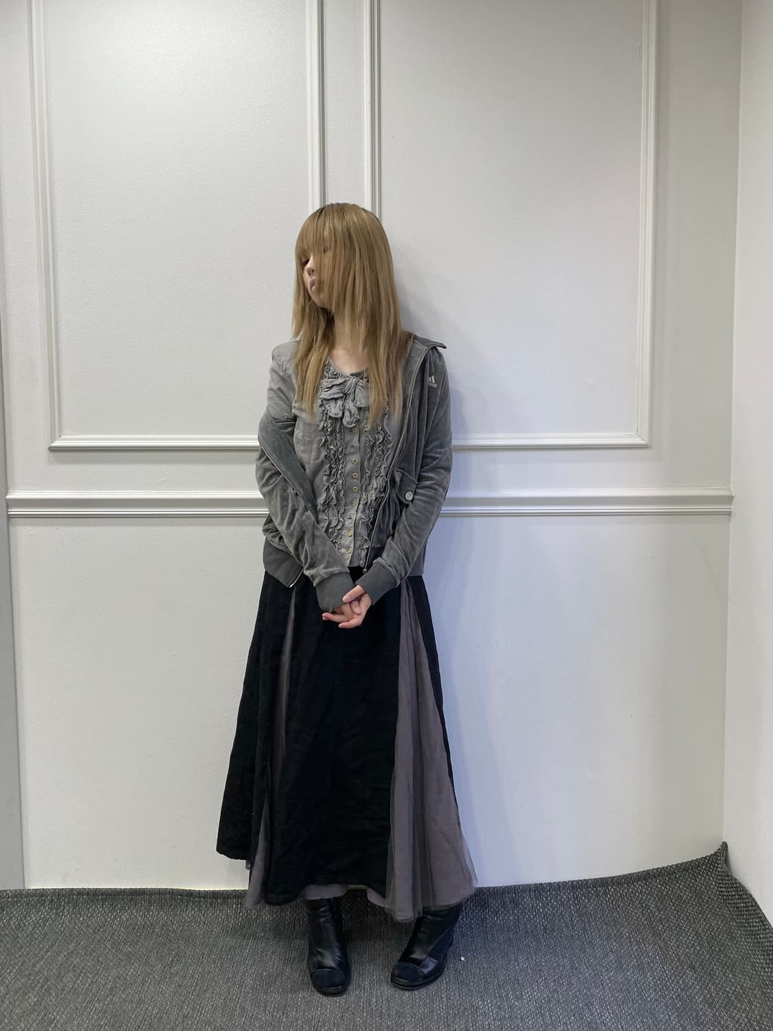 Big Ribbon Frill Detail Shirts 상품이미지3