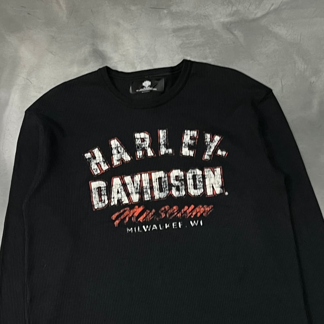 할리데이비슨 로고 와플 티셔츠 y15724 상품이미지3